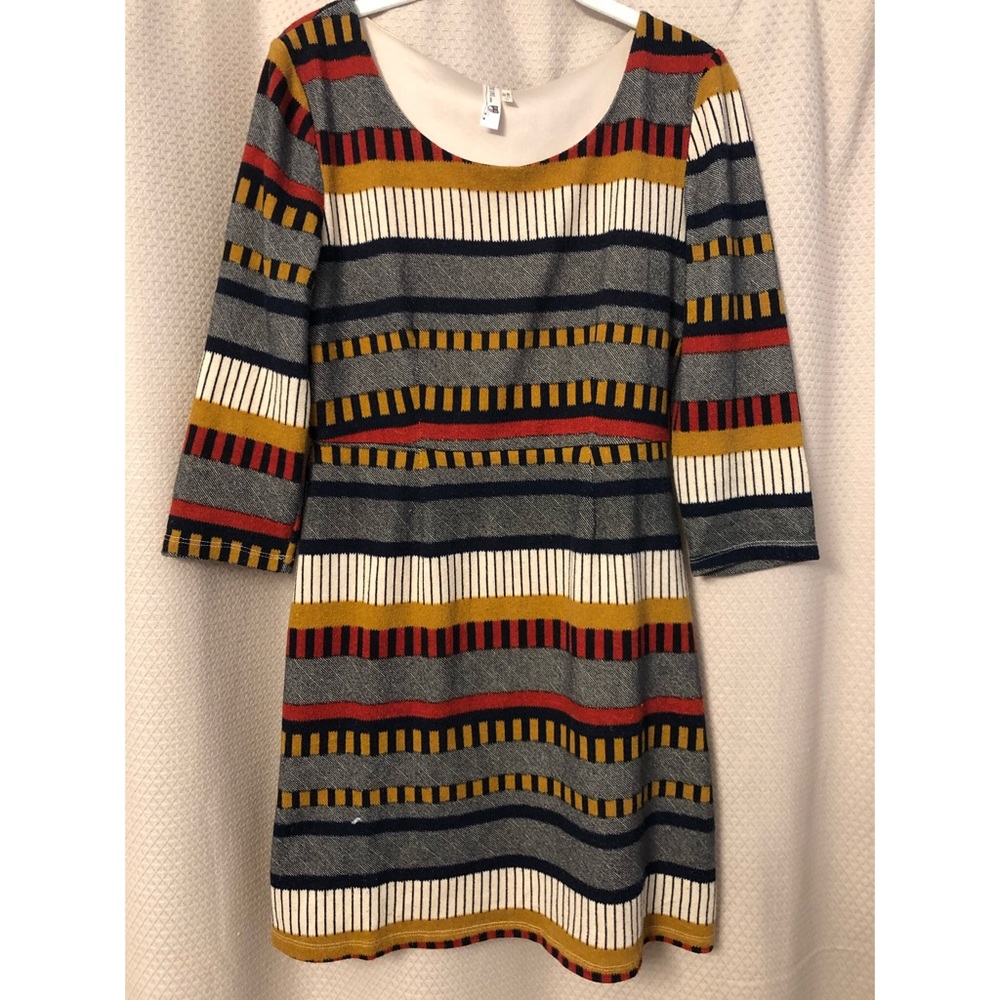 Striped sweater dress